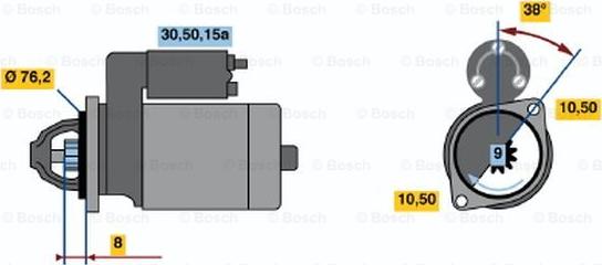 BOSCH 0 986 013 070 - Motorino d'avviamento www.autoricambit.com