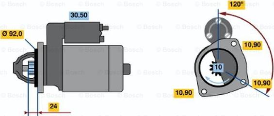 BOSCH 0 986 013 190 - Motorino d'avviamento www.autoricambit.com