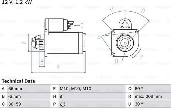 BOSCH 0 986 013 861 - Motorino d'avviamento www.autoricambit.com