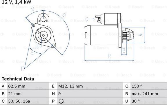 BOSCH 0 986 013 340 - Motorino d'avviamento www.autoricambit.com