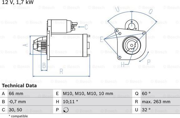 BOSCH 0 986 013 200 - Motorino d'avviamento www.autoricambit.com