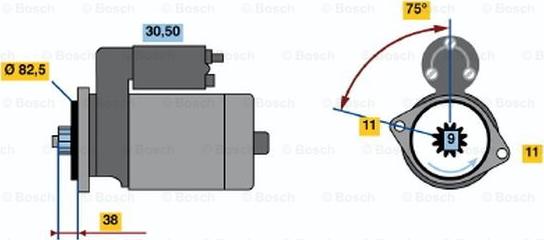 BOSCH 0 986 012 901 - Motorino d'avviamento www.autoricambit.com