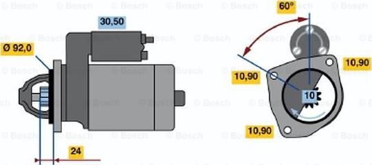 BOSCH 0 986 012 470 - Motorino d'avviamento www.autoricambit.com