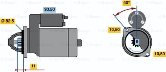 BOSCH 0 986 012 101 - Motorino d'avviamento www.autoricambit.com