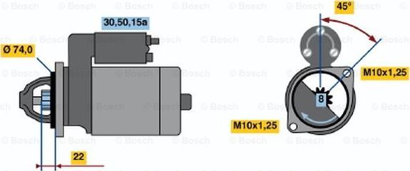 BOSCH 0 986 012 861 - Motorino d'avviamento www.autoricambit.com