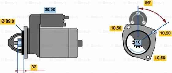 BOSCH 0 986 012 350 - Motorino d'avviamento www.autoricambit.com