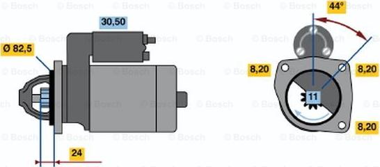 BOSCH 0 986 017 950 - Motorino d'avviamento www.autoricambit.com