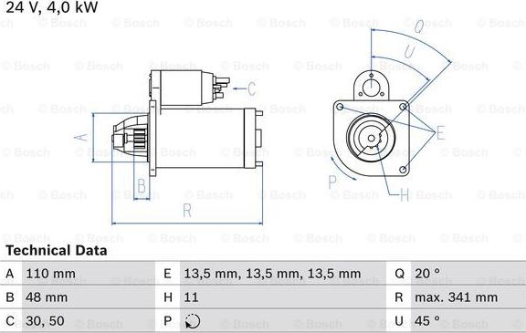 BOSCH 0 986 017 980 - Motorino d'avviamento www.autoricambit.com