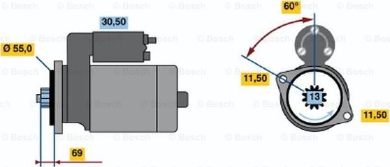 BOSCH 0 986 017 591 - Motorino d'avviamento www.autoricambit.com