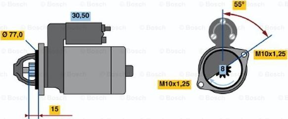 BOSCH 0 986 017 651 - Motorino d'avviamento www.autoricambit.com