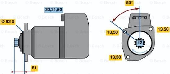 BOSCH 0 986 017 050 - Motorino d'avviamento www.autoricambit.com