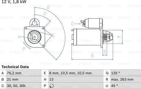 BOSCH 0 986 017 180 - Motorino d'avviamento www.autoricambit.com