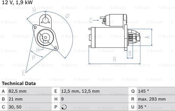 BOSCH 0 986 017 310 - Motorino d'avviamento www.autoricambit.com