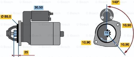 BOSCH 0 986 017 290 - Motorino d'avviamento www.autoricambit.com