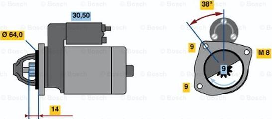 BOSCH 0 986 017 781 - Motorino d'avviamento www.autoricambit.com