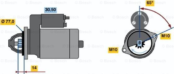 BOSCH 0 986 017 721 - Motorino d'avviamento www.autoricambit.com