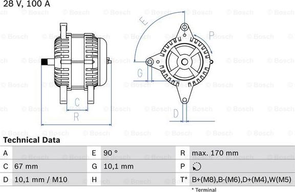 BOSCH 0 986 084 180 - Alternatore www.autoricambit.com