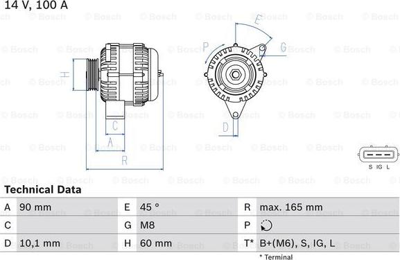 BOSCH 0 986 084 390 - Alternatore www.autoricambit.com