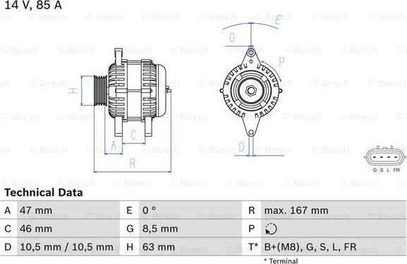 BOSCH 0 986 080 480 - Alternatore www.autoricambit.com