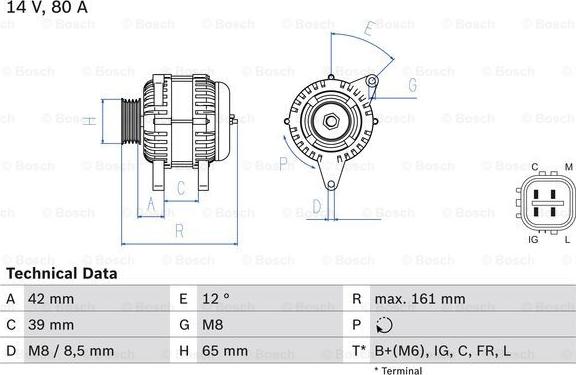 BOSCH 0 986 080 570 - Alternatore www.autoricambit.com