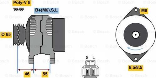 BOSCH 0 986 080 690 - Alternatore www.autoricambit.com