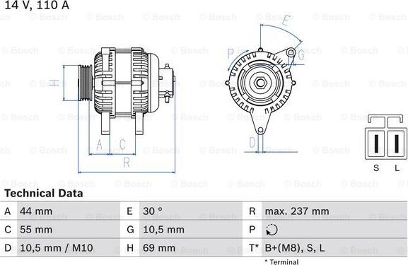 BOSCH 0 986 080 640 - Alternatore www.autoricambit.com