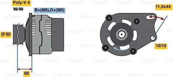 BOSCH 0 986 080 670 - Alternatore www.autoricambit.com