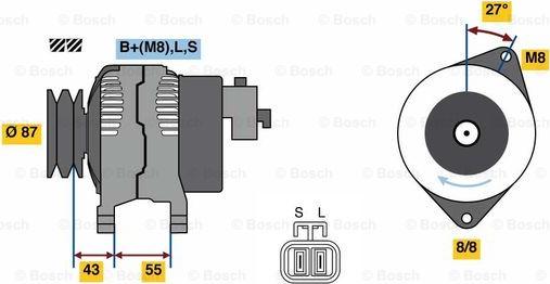 BOSCH 0 986 080 020 - Alternatore www.autoricambit.com