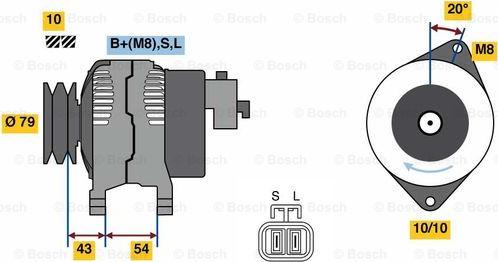 BOSCH 0 986 080 840 - Alternatore www.autoricambit.com