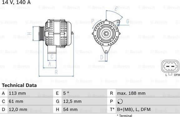 BOSCH 0 986 080 380 - Alternatore www.autoricambit.com