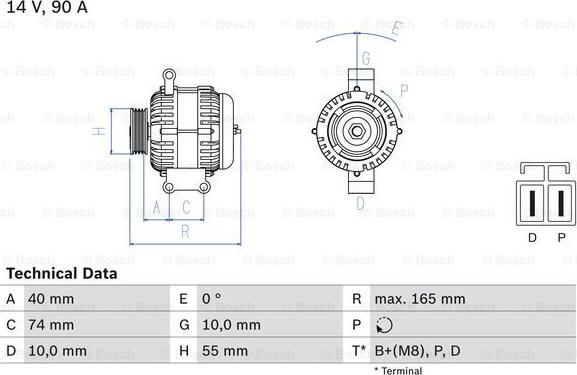 BOSCH 0 986 080 320 - Alternatore www.autoricambit.com