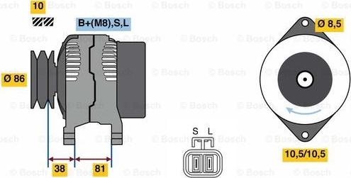 BOSCH 0 986 080 740 - Alternatore www.autoricambit.com