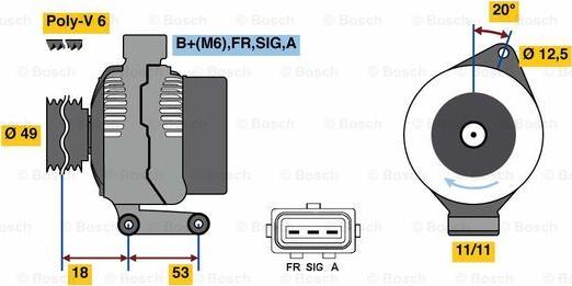 BOSCH 0 986 080 700 - Alternatore www.autoricambit.com