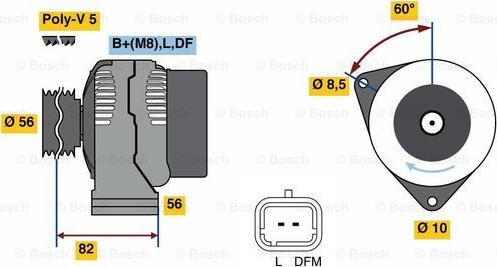 BOSCH 0 986 080 780 - Alternatore www.autoricambit.com