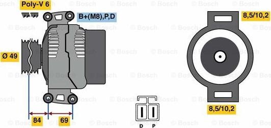 BOSCH 0 986 081 300 - Alternatore www.autoricambit.com