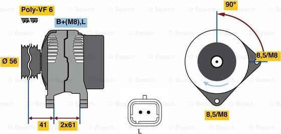 BOSCH 0 986 081 270 - Alternatore www.autoricambit.com