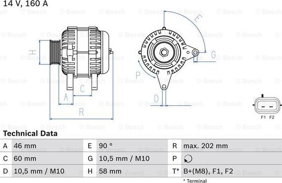 BOSCH 0 986 083 900 - Alternatore www.autoricambit.com