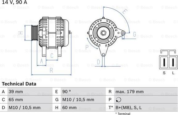 BOSCH 0 986 083 480 - Alternatore www.autoricambit.com