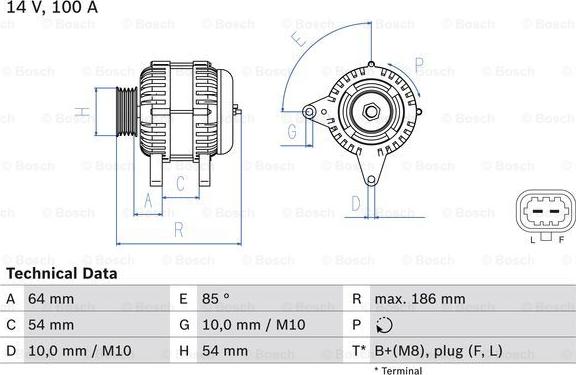 BOSCH 0 986 083 420 - Alternatore www.autoricambit.com