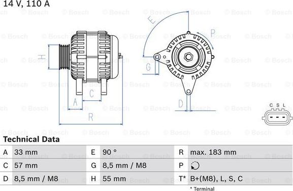 BOSCH 0 986 082 730 - Alternatore www.autoricambit.com