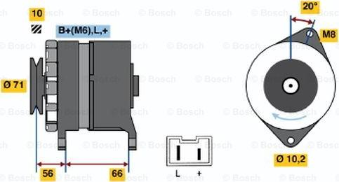 BOSCH 0 986 039 971 - Alternatore www.autoricambit.com