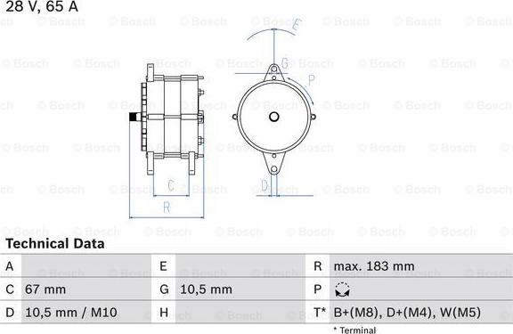 BOSCH 0 986 039 490 - Alternatore www.autoricambit.com