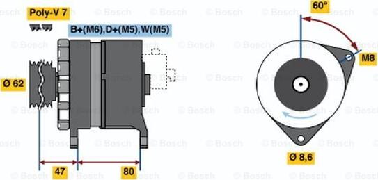 BOSCH 0 986 039 881 - Alternatore www.autoricambit.com