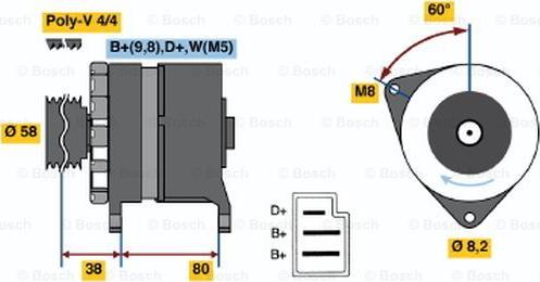 BOSCH 0 986 039 711 - Alternatore www.autoricambit.com