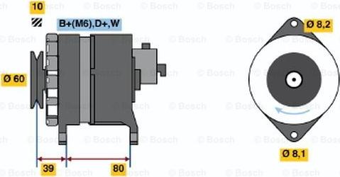 BOSCH 0 986 034 450 - Alternatore www.autoricambit.com