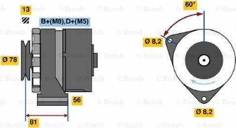 BOSCH 0 986 034 080 - Alternatore www.autoricambit.com