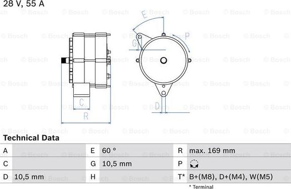 BOSCH 0 986 034 070 - Alternatore www.autoricambit.com