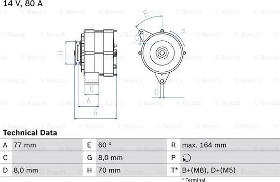 BOSCH 0 986 034 110 - Alternatore www.autoricambit.com