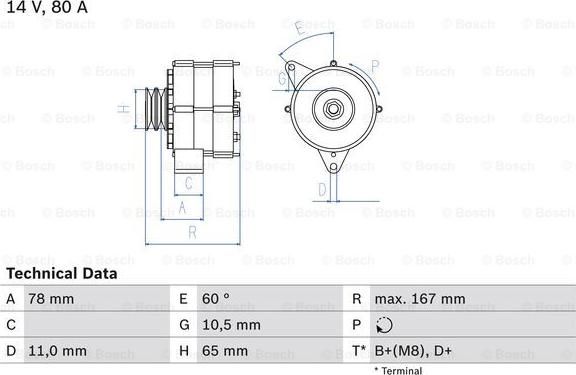 BOSCH 0 986 034 120 - Alternatore www.autoricambit.com