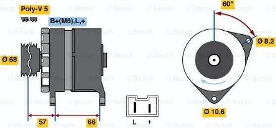 BOSCH 0 986 034 841 - Alternatore www.autoricambit.com